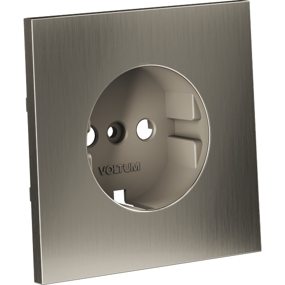 VLSM000611 Накладка металлическая для розетки с заземлением никелевого цвета VOLTUM S70 Metal (никель) VLSM000611 Накладка металлическая для розетки с заземлением никелевого цвета VOLTUM S70 Metal (никель)
