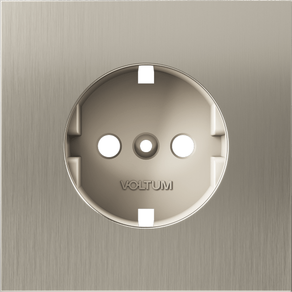 VLSM000611 Накладка металлическая для розетки с заземлением никелевого цвета VOLTUM S70 Metal (никель) VLSM000611 Накладка металлическая для розетки с заземлением никелевого цвета VOLTUM S70 Metal (никель)
