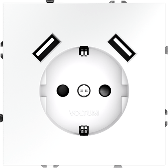 VLS110207 Рамка стеклянная для электрических изделий VOLTUM серии S70 на 2 поста графитового цвета из стекла