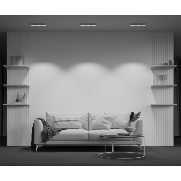 TR082-1-18W3K-M-W Трековый магнитный светодиодный светильник Maytoni Radity 48V CRI90+ 3000К 1800Лм 36° 16Вт