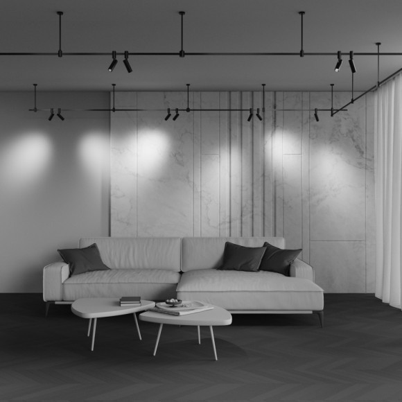 Магнитный трековый светильник Maytoni Flarity TR144-1-5W3K-W-B 3000K 200лм 5Вт