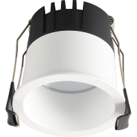 Crystal Lux CLT 082C1 WH 3000K 1400/001 Белый круглый точечный встраиваемый потолочный светильник теплого света LED 12Вт 1080Лм 3000К 24° UGR<17 CRI90 R9 75+ IP20 220V