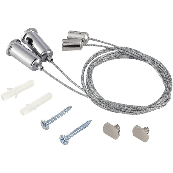 ST017.029.09 Подвесной комплект, 2 троса длиной 100см, для подвесного монтажа профиля ST017.129.09