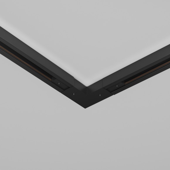 Г-образный соединитель с вводом питания для однофазных накладных шинопроводов Maytoni TRA001CLB-11B