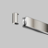 Maytoni Flarity TRA154EC-PT Скругленная торцевая заглушка 1шт, для шинопроводов в цвете платина серии Flarity, 16x9x8мм