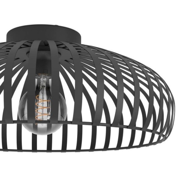 900721 Потолочный светильник MOGANO 3, 1X40W (E27), H180, ?430, сталь, черный