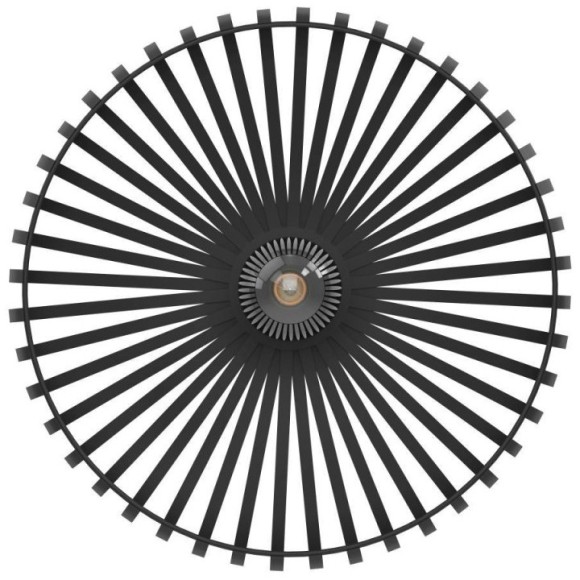 900721 Потолочный светильник MOGANO 3, 1X40W (E27), H180, ?430, сталь, черный