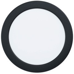 99212 Светодиодный встраиваемый светильник FUEVA 5, 11W (LED), ?166, ET26, IP44, 1350lm, 3000K, сталь, черный
