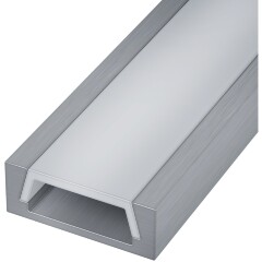 ST017.129.01 ST Luce Накладной профиль с рассеивателем для светодиодной ленты шириной 10мм (Комплект: Рассеиватель 2м; Заглушки 2шт)