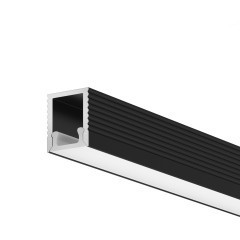 Алюминиевый профиль накладной 8x9 (Черный, 2 м), ALM-0809-B-2M 631002