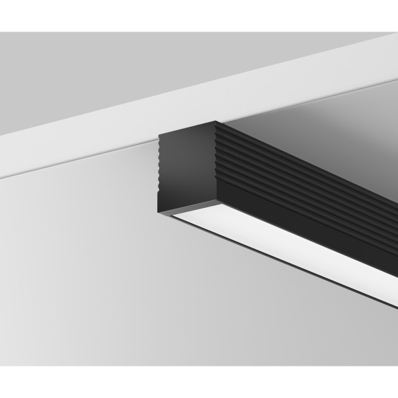 Алюминиевый профиль накладной 8x9 (Черный, 2 м), ALM-0809-B-2M 631002