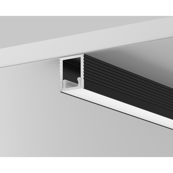 Алюминиевый профиль накладной 8x9 (Черный, 2 м), ALM-0809-B-2M 631002