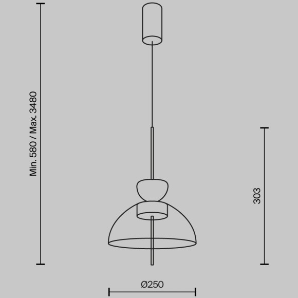 Подвесной светильник Maytoni MOD185PL-L11B3K2