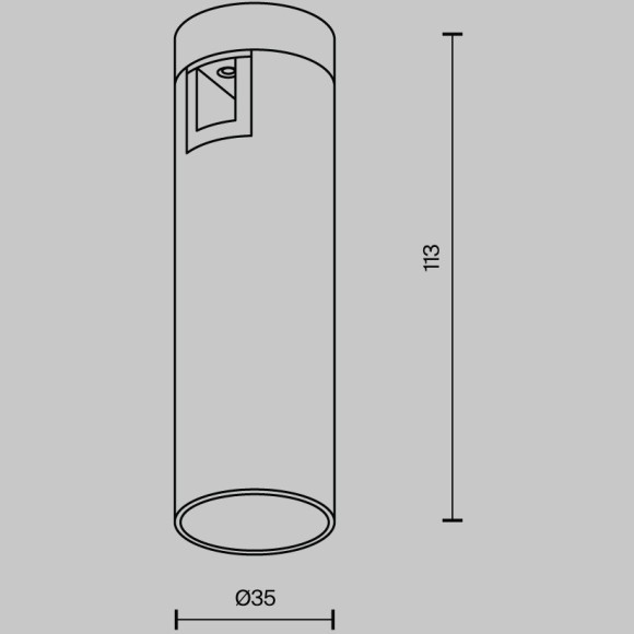 Трековый светильник Maytoni Focus Led Flarity 4000K 5Вт 60° TR143-1-5W4K-W-PT