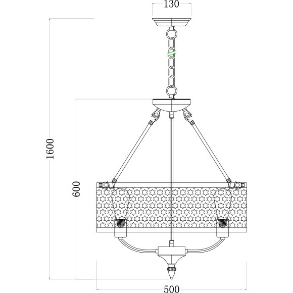 Люстра подвесная Freya FR4166-PL-05C-BL Conte под лампы 5xE27 60W