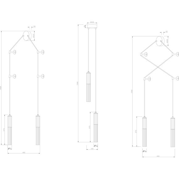 Светильник подвесной настенный Stilfort 2161/05/02WP серия Satori