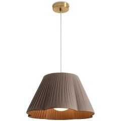 FR2056PL-01BR Подвесной светильник латунный с коричневым тканевым плафоном Freya Sylvia FR2056PL-01BR Подвесной светильник латунный с коричневым тканевым плафоном Freya Sylvia