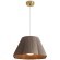 FR2056PL-01BR Подвесной светильник латунный с коричневым тканевым плафоном Freya Sylvia