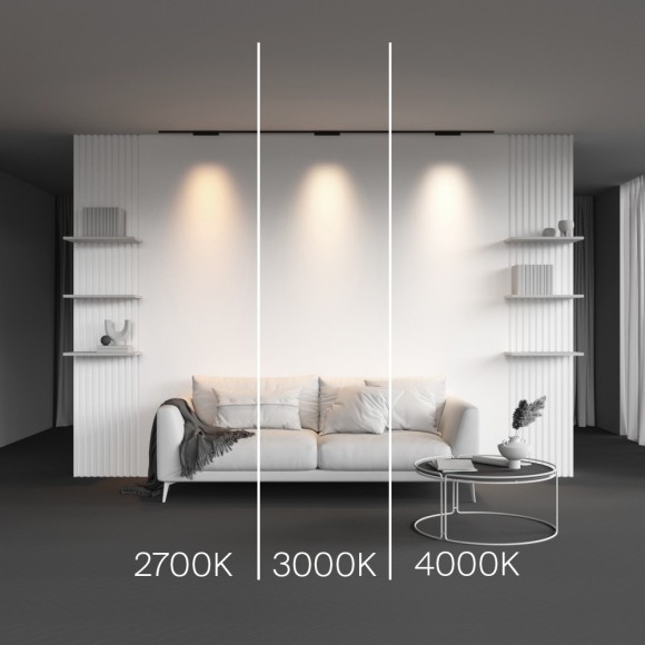 TR193-1-10W2.7K-M-B Ультратонкий трековый диммируемый по TRIAC 0/1-10V магнитный светодиодный светильник Maytoni Levity CRI90+ 2700К 430Лм 30° 10Вт