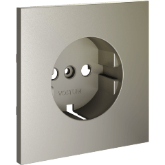VLS000604 Накладка для розетки с заземлением шелкового цвета VOLTUM S70 (шелк)