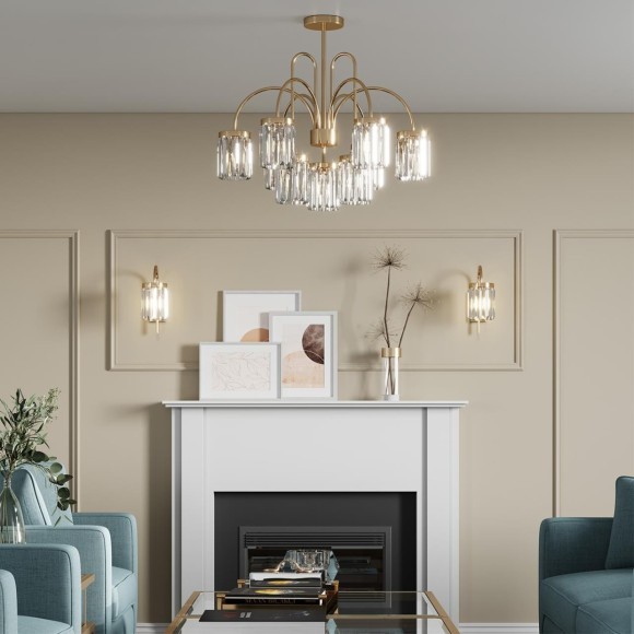 Подвесная люстра хрустальная Vassa 4987/5