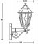 Настенный фонарь уличный PETERSBURG lead GLASS 79801lg Bl