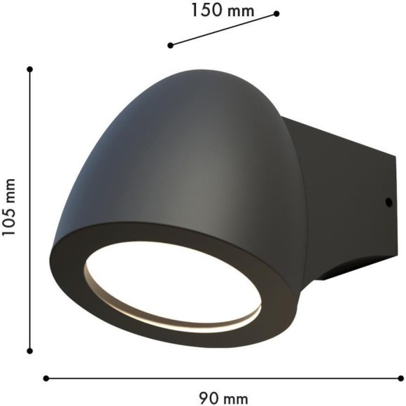 Настенный светильник уличный Neg 4383-1W