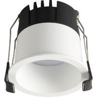 Crystal Lux CLT 082C1 WH 4000K 1400/002 Белый круглый точечный встраиваемый потолочный светильник нейтрального света LED 12Вт 1080Лм 4000К 24° UGR<17 CRI90 R9 75+ IP20 220V