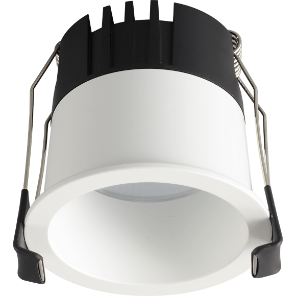 Crystal Lux CLT 082C1 WH 4000K 1400/002 Белый круглый точечный встраиваемый потолочный светильник нейтрального света LED 12Вт 1080Лм 4000К 24° UGR<17 CRI90 R9 75+ IP20 220V