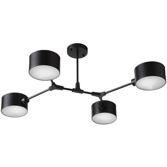 SLE183402-04 Светильник потолочный Черный/Черный E14 4*60W GIMENTO