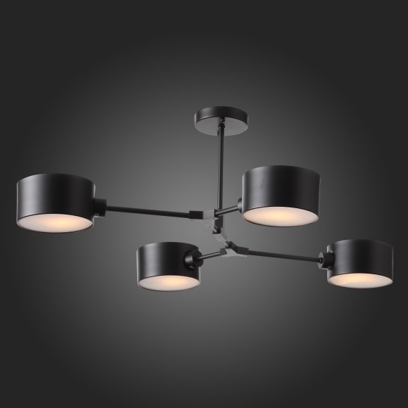 SLE183402-04 Светильник потолочный Черный/Черный E14 4*60W GIMENTO