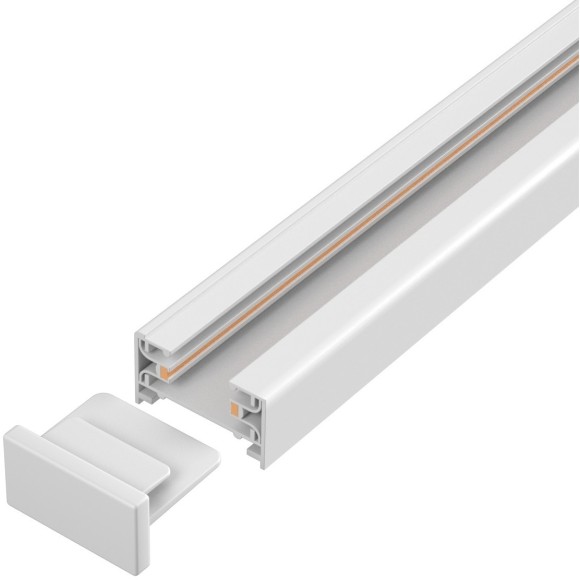 Торцевая заглушка 1шт для накладных однофазных шинопроводов Crystal Lux CLT 0.210 02 WH