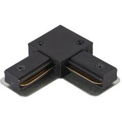 Г-образный соединитель для накладных однофазных шинопроводов Crystal Lux CLT 0.211 07 BL