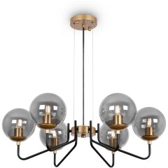 Люстра подвесная Freya FR5140PL-06GB Moricio под лампы 6xE27 40W