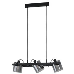 43606 Подвесной потолочный светильник (люстра) HORNWOOD 2, 3Х40W, E27, L780, B150, H1100, сталь/дере