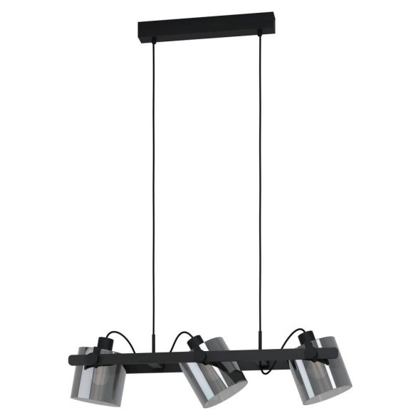 43606 Подвесной потолочный светильник (люстра) HORNWOOD 2, 3Х40W, E27, L780, B150, H1100, сталь/дере