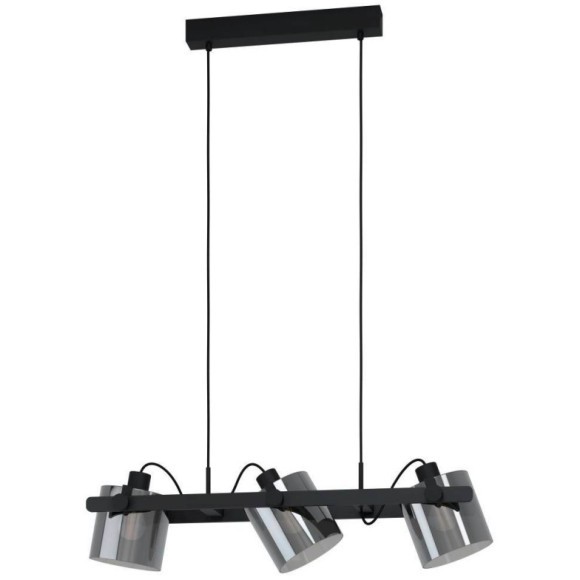 43606 Подвесной потолочный светильник (люстра) HORNWOOD 2, 3Х40W, E27, L780, B150, H1100, сталь/дере