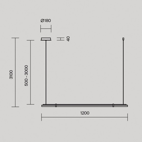 Подвесной светильник Maytoni MOD340PL-L20BS3K Подвесной светильник Maytoni MOD340PL-L20BS3K