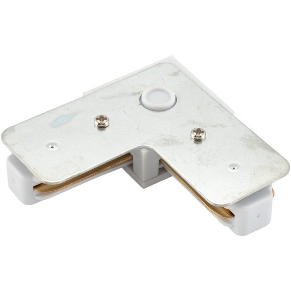 Г-образный соединитель для накладных однофазных шинопроводов Denkirs TR1102-WH