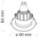 Встраиваемый светильник Maytoni DL041-01G Barret под лампу 1xGU10 50W