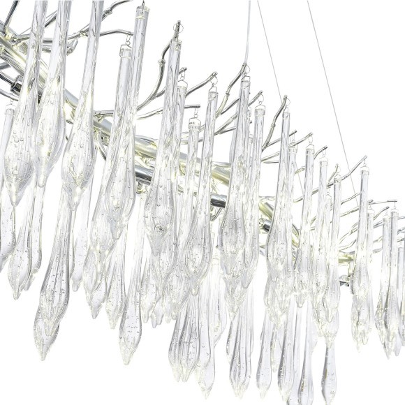 SL1660.113.12 Светильник подвесной ST-Luce Хром/Хром, Прозрачный G9 12*5W 4000K TEARDROPS SL1660.113.12 Светильник подвесной ST-Luce Хром/Хром, Прозрачный G9 12*5W 4000K TEARDROPS