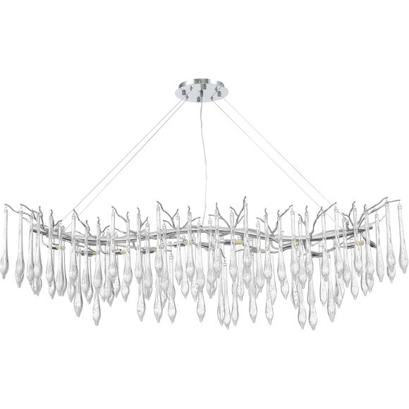 SL1660.113.12 Светильник подвесной ST-Luce Хром/Хром, Прозрачный G9 12*5W 4000K TEARDROPS SL1660.113.12 Светильник подвесной ST-Luce Хром/Хром, Прозрачный G9 12*5W 4000K TEARDROPS