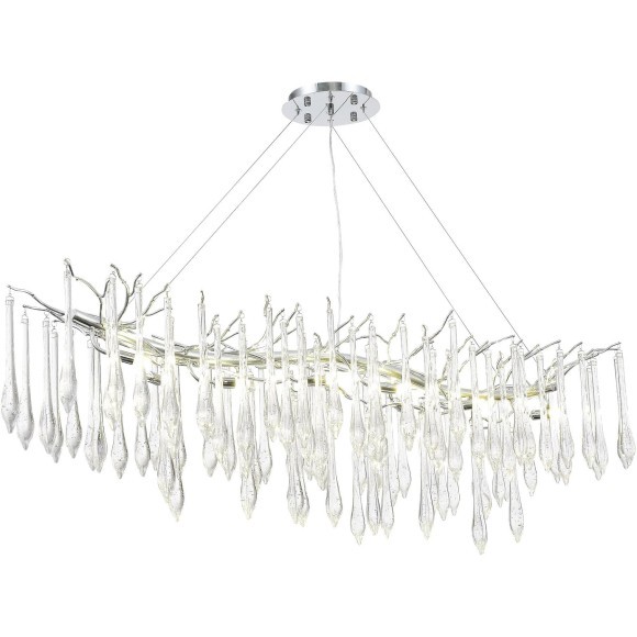SL1660.113.12 Светильник подвесной ST-Luce Хром/Хром, Прозрачный G9 12*5W 4000K TEARDROPS SL1660.113.12 Светильник подвесной ST-Luce Хром/Хром, Прозрачный G9 12*5W 4000K TEARDROPS