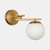 SLE1195-301-01 Светильник настенный Латунь/Белый E14 1*40W SIERRA