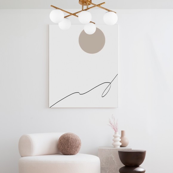 SLE1195-301-01 Светильник настенный Латунь/Белый E14 1*40W SIERRA