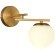 SLE1195-301-01 Светильник настенный Латунь/Белый E14 1*40W SIERRA