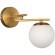 SLE1195-301-01 Светильник настенный Латунь/Белый E14 1*40W SIERRA