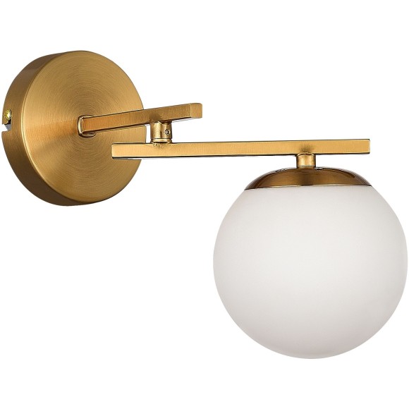 SLE1195-301-01 Светильник настенный Латунь/Белый E14 1*40W SIERRA