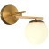 SLE1195-301-01 Светильник настенный Латунь/Белый E14 1*40W SIERRA
