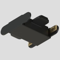 Соединитель прямой для треков Air, серия Base, пластик, чёрный